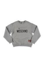 Felpa grigia con tasca frontale