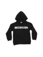 Felpa MMXIX nera con cappuccio