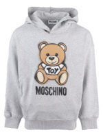 Felpa con cappuccio e stampa Teddy