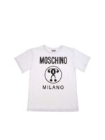 T-shirt logo Double Question bianca