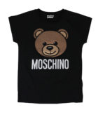T-shirt nera con motivo Teddy Bear