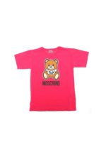 T-shirt fucsia con patch Teddy Bear