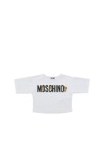 T-shirt boxy Teddy Logo bianca