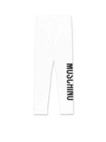 Leggings logo bianco
