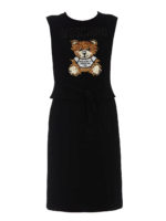 Vestito in viscosa stretch con orsetto