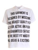 Polo bianca con logo lettering nero