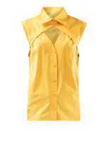 Camicia smanicata con cut out