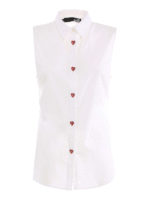 Camicia smanicata in popeline