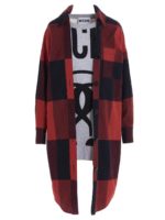 Vestito Trompe loeil a quadri rosso