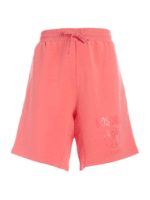 Bermuda rosa con logo tono su tono