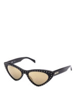 Occhiali da sole cat-eye con borchiette