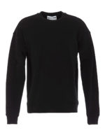 Felpa girocollo con maxi stampa logo dietro