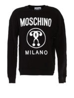 Felpa Double Question Mark nera