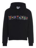 Felpa con cappuccio Geometric Logo nera