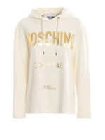 Felpa con stampa Moschino Couture  dorata