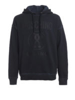 Felpa con cappuccio in cotone con stampa logo