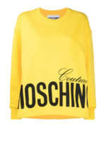 Felpa girocollo con stampa Moschino Couture