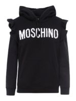 Felpa in cotone con ruche