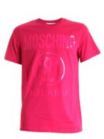 T-shirt logata fucsia
