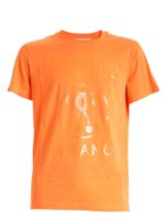 T-shirt logata arancione