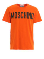 T-shirt con stampa logo a contrasto