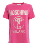 T-shirt in cotone stretch fucsia