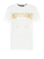 T-shirt con stampa Moschino Couture dorata
