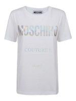 T-shirt stampa Moschino Couture olografica
