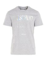 T-shirt con logo lettering iridescente