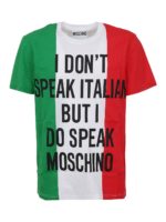 T-shirt in cotone Italian Slogan