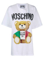 T-shirt Italian Teddy bianca