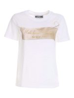 T-shirt bianca stampa Lebel