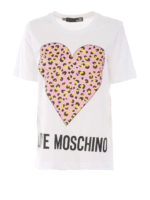 T-shirt con stampa Leopard Heart