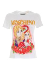 T-shirt bianca con stampa Marie Antoinette