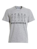 T-shirt in cotone stampa Moschino Characters
