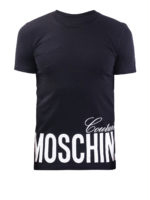 T-shirt stampa Moschino Couture nera