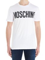 T-shirt logo Moschino bianca