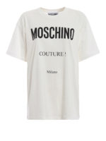T-shirt bianca oversize Moschino Couture