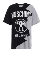 T-shirt effetto patchwork con logo
