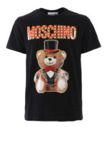 T-shirt in cotone nero Teddy Bear