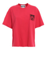 T-shirt fucsia con patch Teddy Label