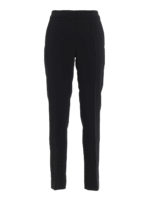 Pantaloni neri in viscosa