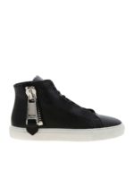 Sneakers High nere con macro zip