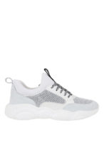 Sneakers in mesh e pelle