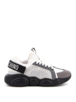 Sneaker Teddy in rete con inserti laminati