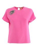 Blusa in crepe impreziosita