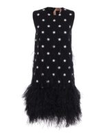 Abito in cotone con stampa stelle