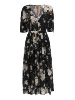 Abito midi in seta a fiori
