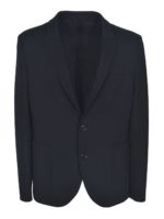 Giacca monopetto in jersey nero