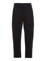 Pantaloni dritti in cotone stretch